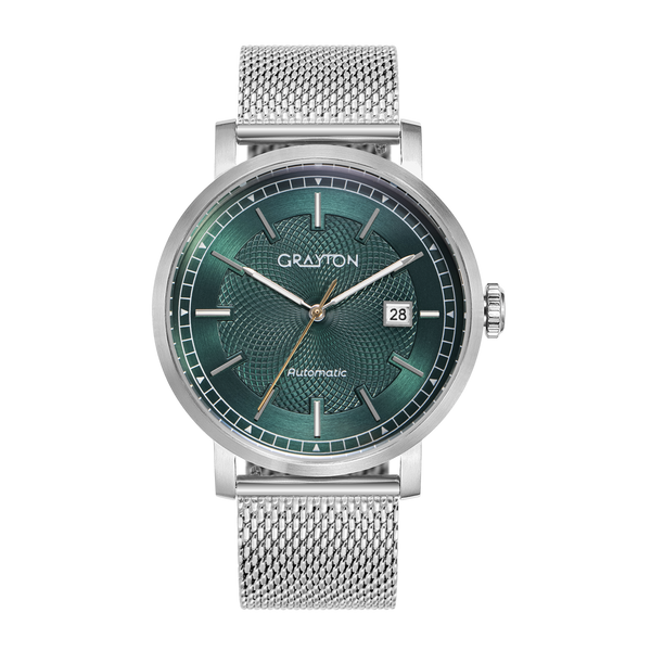 GUILLOCHE MILANESE FOREST GREEN
