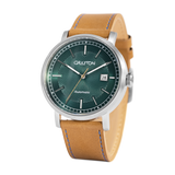 GUILLOCHE LEATHER FOREST GREEN