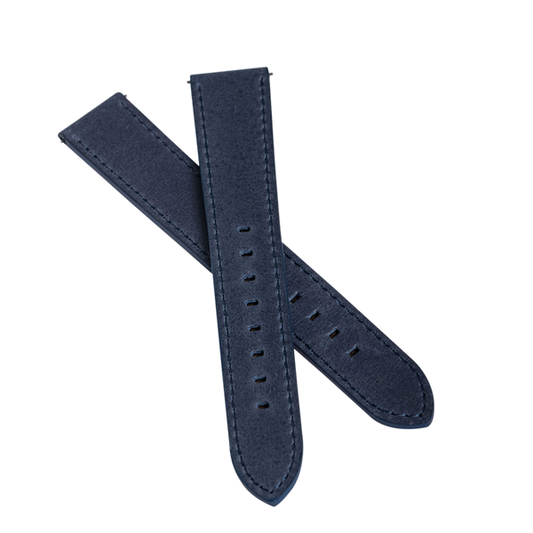 Elegant Sport Dark Blue Leather Strap