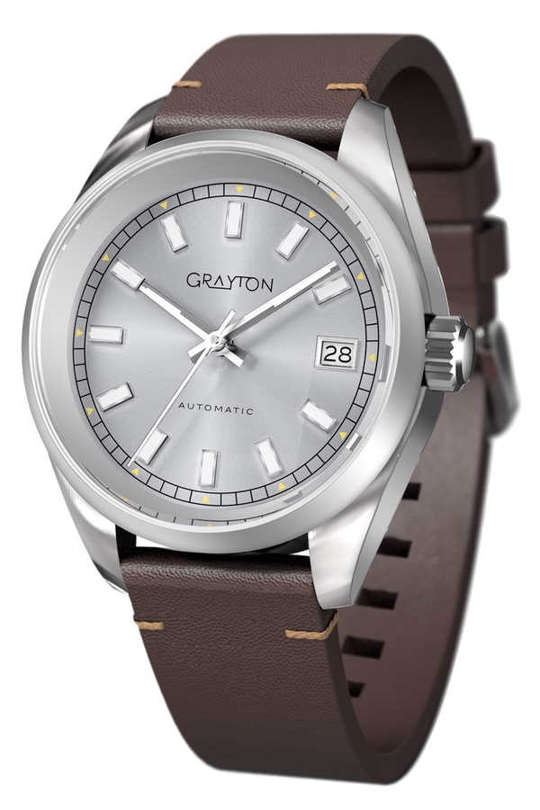 Native 38 Leather Pearl Silver