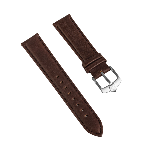 Classic Dark Brown Leather Strap