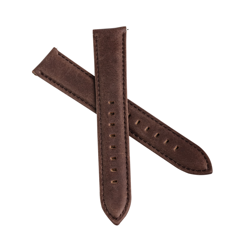 Classic Dark Brown Leather Strap