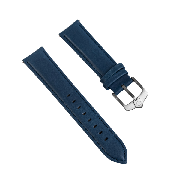 Classic Blue Leather Strap