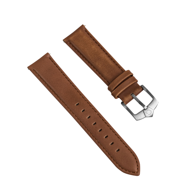 Classic Cognac Brown Leather Strap